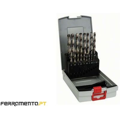 Conjunto de 19 Brocas Para Metal ProBox HSS-G Bosch 2.608.587.013 Conjunto de 19 Brocas Para Metal ProBox HSS-G Bosch 2.608.587.013