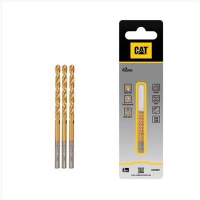 Caterpillar Broca Para Metal HSS 2x49mm Cat DA02001 Caterpillar Broca Para Metal HSS 2x49mm Cat DA02001