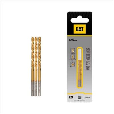 Caterpillar Broca Para Metal HSS 2,5x57mm Cat DA02002 Caterpillar Broca Para Metal HSS 2,5x57mm Cat DA02002