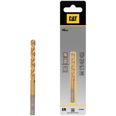 Caterpillar Broca Para Metal HSS 6x93mm Cat DA02009 Caterpillar Broca Para Metal HSS 6x93mm Cat DA02009