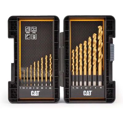 Caterpillar Conjunto Brocas HSS 16 Peças Cat DA02901 Caterpillar Conjunto Brocas HSS 16 Peças Cat DA02901
