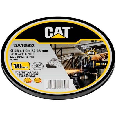 Caterpillar Disco de Corte Metal TI 5" x 1,0mm x 7/8" CAT DA10902 Caterpillar Disco de Corte Metal TI 5" x 1,0mm x 7/8" CAT DA10902