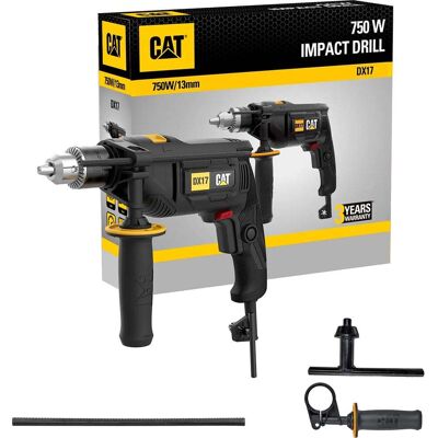 Caterpillar Berbequim de Percussão 13mm 750W Cat DX17 Caterpillar Berbequim de Percussão 13mm 750W Cat DX17