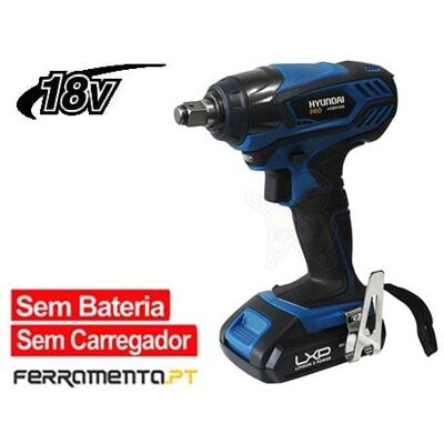 Hyundai HYBW1690 Pistola de Impacto - Bateria de Lítio 18V Hyundai HYBW1690 Pistola de Impacto - Bateria de Lítio 18V