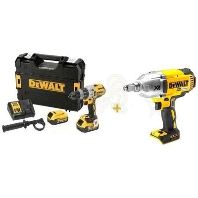 Kit Combo 18V Berbequim Combinado + Chave de Impacto Dewalt CPROF297 Kit Combo 18V Berbequim Combinado + Chave de Impacto Dewalt CPROF297