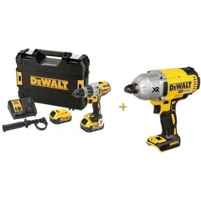 Kit Combo 18V Berbequim Combinado + Chave de Impacto Dewalt CPROF499 Kit Combo 18V Berbequim Combinado + Chave de Impacto Dewalt CPROF499