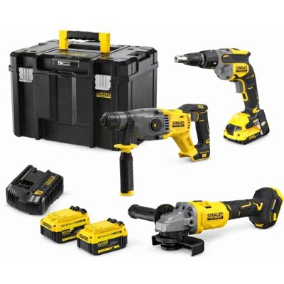 Kit 3 Máquinas para Pladur V20 Li-lon 18V Stanley SFMCK367M2T-QW Kit 3 Máquinas para Pladur V20 Li-lon 18V Stanley SFMCK367M2T-QW