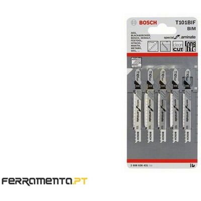 Bosch Modelo T 101 BIF Lâmina para serra de calar laminados Bosch Modelo T 101 BIF Lâmina para serra de calar laminados