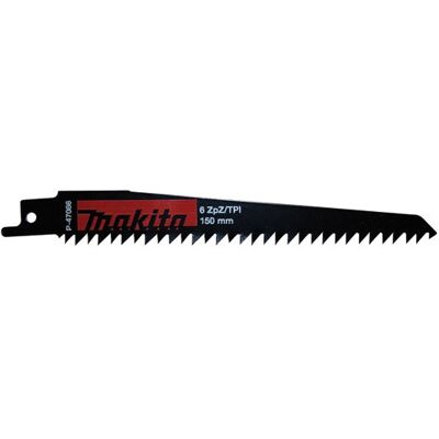 Lâminas p/ Serra Sabre HCS 150mm 5UN Makita P-47086 Lâminas p/ Serra Sabre HCS 150mm 5UN Makita P-47086