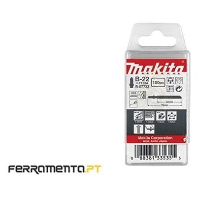 Lâminas de Serra Makita B-07733 HSS - 100 unidades Lâminas de Serra Makita B-07733 HSS - 100 unidades