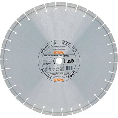 Disco de Corte Diamante P/ Betão 230 D-SB80 Stihl 08350967007 Disco de Corte Diamante P/ Betão 230 D-SB80 Stihl 08350967007