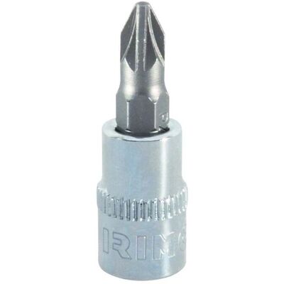 Chave de caixa com ponta Pozidriv 1/4" PZ-3 Irimo 107-PZ3-1 Chave de caixa com ponta Pozidriv 1/4" PZ-3 Irimo 107-PZ3-1