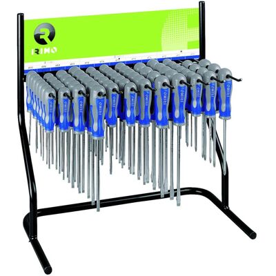 Expositor para conjuntos de chaves de parafusos com 83 pcs Irimo 910-83DISP Expositor para conjuntos de chaves de parafusos com 83 pcs Irimo 910-83DISP