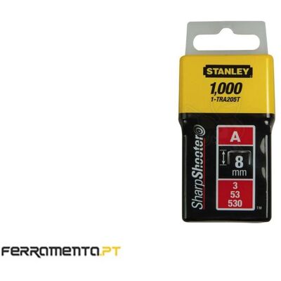 Agrafos Tipo A 8 mm Stanley 1-TRA205T Agrafos Tipo A 8 mm Stanley 1-TRA205T