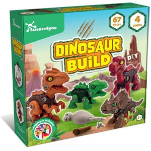 Dinossauros 4 em 1 DIY Brinquedo de Dinossauros Brinquedos de Construção para Crianças 3 4 5 6 anos Science4you Dinossauros 4 em 1 DIY Brinquedo de Dinossauros Brinquedos de Construção para Crianças 3 4 5 6 anos Science4you