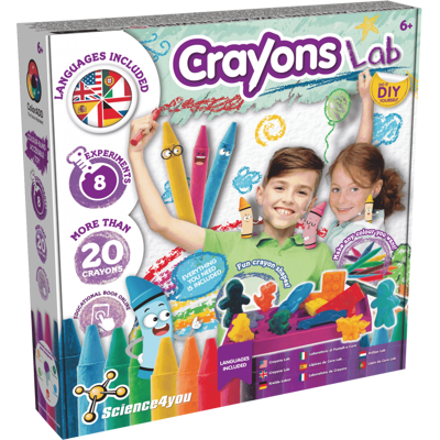 Lápis de Cera Lab Multi Brinquedo Educativo para Crianças +6 anos Science4you Lápis de Cera Lab Multi Brinquedo Educativo para Crianças +6 anos Science4you