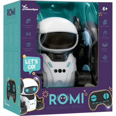 Robot Inteligente Romi Brinquedo Programável com Controlo Remoto Science4you Robot Inteligente Romi Brinquedo Programável com Controlo Remoto Science4you