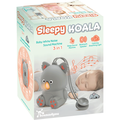 Coala 3 em 1 Máquina de Ruído Branco e Coluna de Som para Bebés Science4you Coala 3 em 1 Máquina de Ruído Branco e Coluna de Som para Bebés Science4you