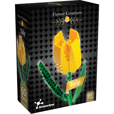 Kit de Construção Tulipa Amarela Brinquedos para Adultos Science4you Kit de Construção Tulipa Amarela Brinquedos para Adultos Science4you