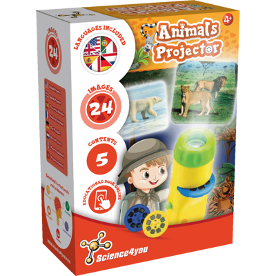 Lanterna Projetora de Animais Brinquedo Educativo 4 5 6 anos Science4you Lanterna Projetora de Animais Brinquedo Educativo 4 5 6 anos Science4you