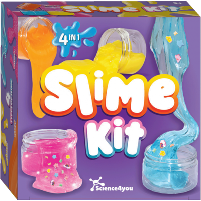 Slime Kit 4 em 1 Prenda para Crianças 5 6 7 8 9 anos Science4you Slime Kit 4 em 1 Prenda para Crianças 5 6 7 8 9 anos Science4you