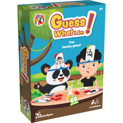 Jogo de Cartas Adivinha o que Sou? Jogo de mesa para crianças 4 5 6 anos Science4you Jogo de Cartas Adivinha o que Sou? Jogo de mesa para crianças 4 5 6 anos Science4you