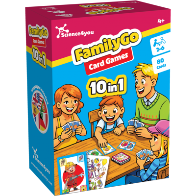 FamilyGo 10 em 1 Jogos de Cartas da Science4you FamilyGo 10 em 1 Jogos de Cartas da Science4you