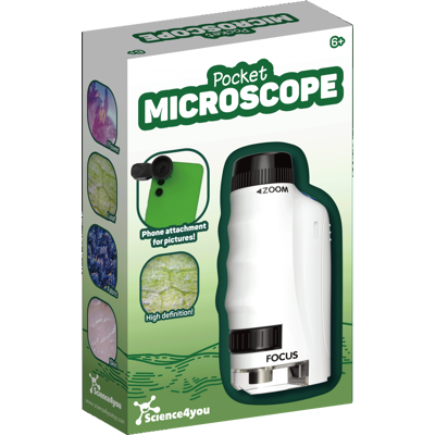 Mini Microscópio para Crianças Microscópio de Bolso Brinquedo Educativo 6 7 8 9 10 anos Science4you Mini Microscópio para Crianças Microscópio de Bolso Brinquedo Educativo 6 7 8 9 10 anos Science4you