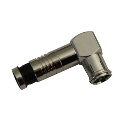 Ficha Tipo F de Compressão RG6 90° Ficha Tipo F de Compressão RG6 90°