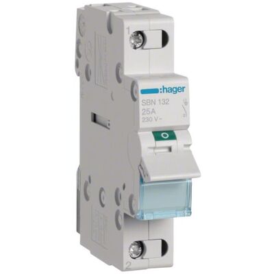 Interruptor Corte 1P 32A SBN132 Hager Interruptor Corte 1P 32A SBN132 Hager
