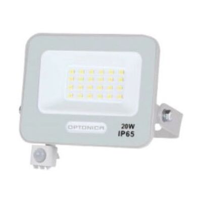 Projetor LED Exterior C/ Sensor 20W Branco Optonica Projetor LED Exterior C/ Sensor 20W Branco Optonica