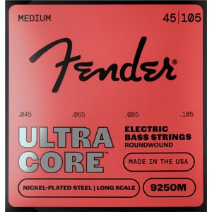 Fender 9250 Ultracore Bass Strings Nickel Plated Steel Ball End 9250M Gauges 045-105 Fender 9250 Ultracore Bass Strings Nickel Plated Steel Ball End 9250M Gauges 045-105
