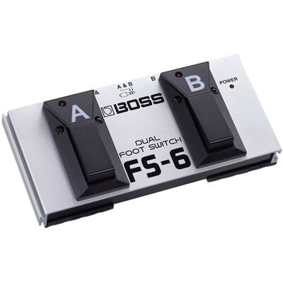 Boss FS-6 DUAL FOOTSWITCH Pedal Interruptor Duplo Universal Multi-aplicações Boss FS-6 DUAL FOOTSWITCH Pedal Interruptor Duplo Universal Multi-aplicações