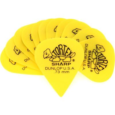 Dunlop Tortex Sharp Picks 73mm Yellow (12-pack) Dunlop Tortex Sharp Picks 73mm Yellow (12-pack)