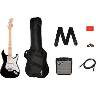 Fender Squier Sonic Stratocaster Pack Guitarra Elétrica para iniciantes Fender Squier Sonic Stratocaster Pack Guitarra Elétrica para iniciantes