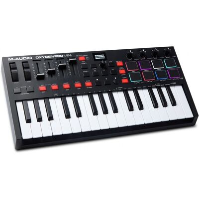M-Audio Oxygen Pro Mini Teclado MIDI Controlador 32 Teclas M-Audio Oxygen Pro Mini Teclado MIDI Controlador 32 Teclas