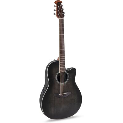 Ovation Celebrity Traditional Plus CS24P Mid Cutaway Transparent Blackburst Flame Ovation Celebrity Traditional Plus CS24P Mid Cutaway Transparent Blackburst Flame