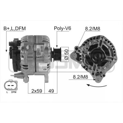 Alternador ERA 210045A Alternador ERA 210045A