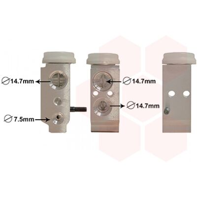 VAN WEZEL Modelo 83001195 - Válvula de expansão para KIA VAN WEZEL Modelo 83001195 - Válvula de expansão para KIA
