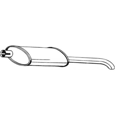 Silenciador de extremidade BOSAL 185-021 Silenciador de extremidade BOSAL 185-021