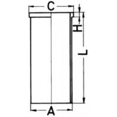 KOLBENSCHMIDT 89432190 Bucha de cilindro - Secca, 82,5mm KOLBENSCHMIDT 89432190 Bucha de cilindro - Secca, 82,5mm