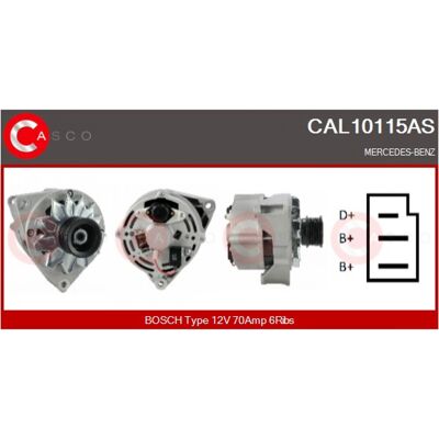 Alternador CASCO CAL10115AS Alternador CASCO CAL10115AS