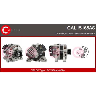 Casco CAL15165AS Gerador - Gerador Casco CAL15165AS Gerador - Gerador