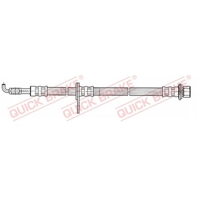 Mangueira de Freio QUICK BRAKE QB59.961 - M10x1, 571mm, Toyota 9094702C48 Mangueira de Freio QUICK BRAKE QB59.961 - M10x1, 571mm, Toyota 9094702C48