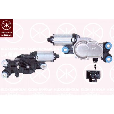 Motor de limpa-vidros KLOKKERHOLM 90387170 Motor de limpa-vidros KLOKKERHOLM 90387170