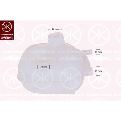 Depósito de expansão, líquido de refrigeração KLOKKERHOLM 95573001 Depósito de expansão, líquido de refrigeração KLOKKERHOLM 95573001