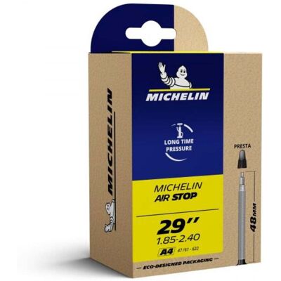 Tubo interior de bicicleta MICHELIN AirStop A4 29 Presta 48mm MTB Tubo interior de bicicleta MICHELIN AirStop A4 29 Presta 48mm MTB