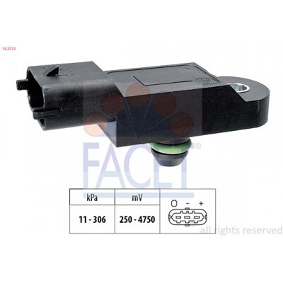 Facet 10.3121 - Sensor de pressão de ar, adaptação à altura Facet 10.3121 - Sensor de pressão de ar, adaptação à altura