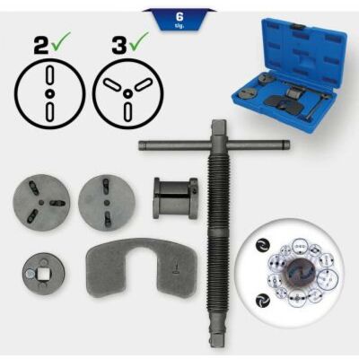 Kit ferramentas rotação/reposicion., êmbolo pinça de travão KS TOOLS BT701150 Kit ferramentas rotação/reposicion., êmbolo pinça de travão KS TOOLS BT701150