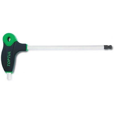 Chave Hexagonal TOPTUL 5 mm - Pegador em L - Cabeça esférica Chave Hexagonal TOPTUL 5 mm - Pegador em L - Cabeça esférica